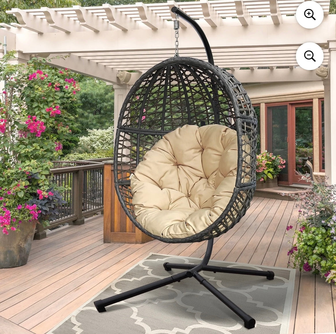 Wicker Hanging Swing Chair