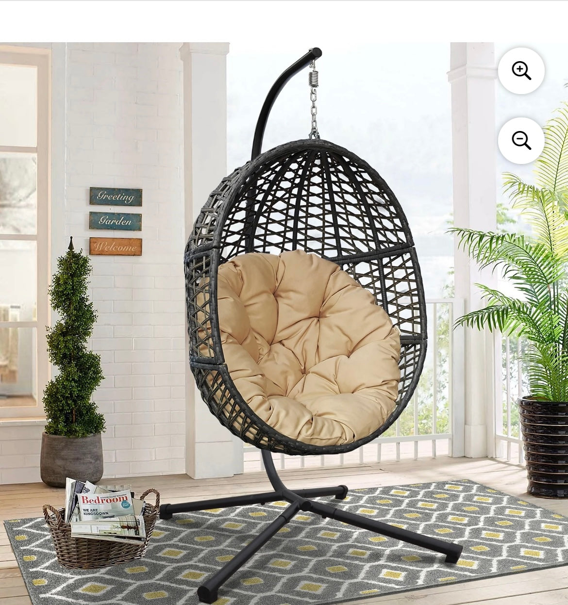 Wicker Hanging Swing Chair